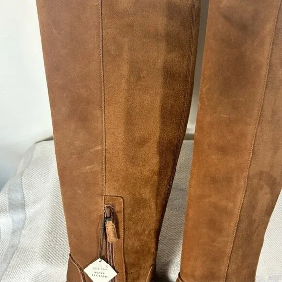 Cole Haan Grand 360 Suede Cal Gary Boots Size 5 B Women Waterproof Chestnut NEW